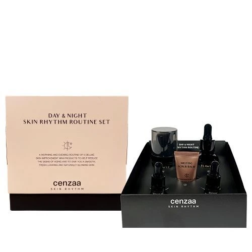 Cenzaa Skin Rhythm Routine Set day & night